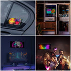 Programmable LED Sign Devil Eyes Display for Windshield with Customizable DIY Scrolling Text Patterns Animations