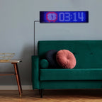 Programmable LED Sign Devil Eyes Display for Windshield with Customizable DIY Scrolling Text Patterns Animations