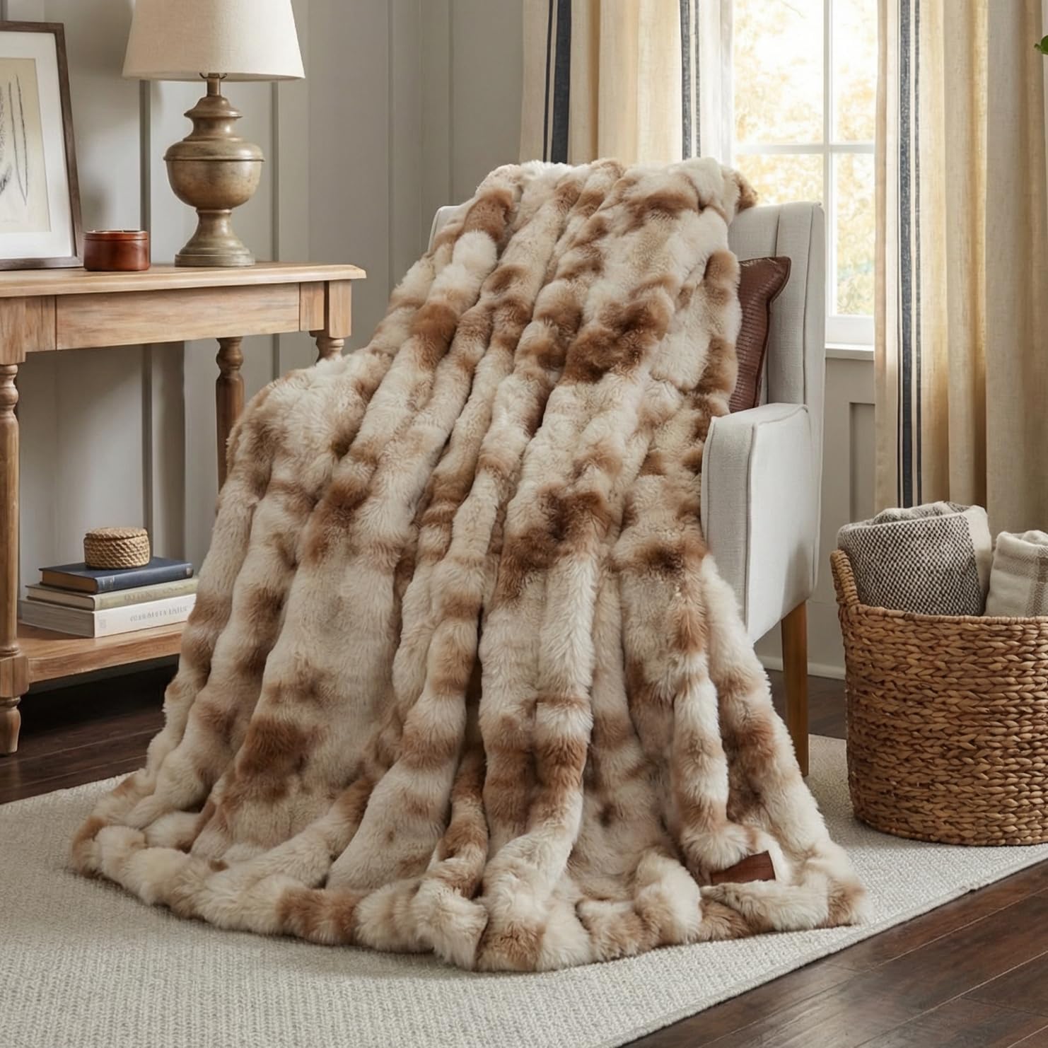 Bubble Faux Fur Blanket