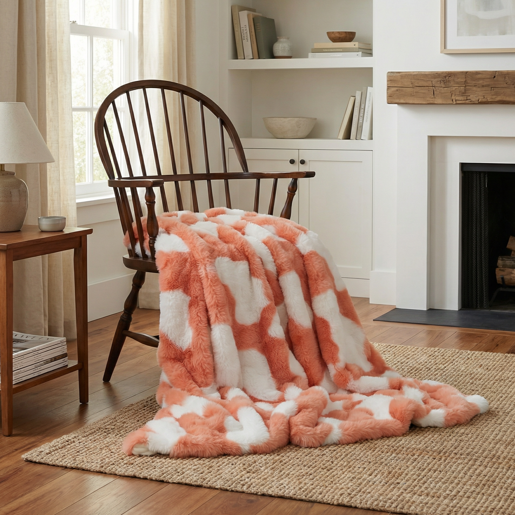 Bubble Faux Fur Blanket