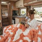 Bubble Faux Fur Blanket