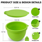 BPA-Free Food Grade Silicone Bowl Liner with Lid for Kitchenaid Stand Mixer Tilt-Head 4.5-5 Qt Salad Mixing Bowl, Thick Non-Stick Odor-Free, Ideal for Ice Cream Maker Baking Meal Prep