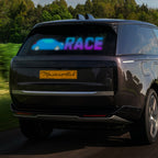 Programmable LED Sign Devil Eyes Display for Windshield with Customizable DIY Scrolling Text Patterns Animations