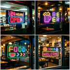 Programmable LED Sign Devil Eyes Display for Windshield with Customizable DIY Scrolling Text Patterns Animations