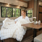 Bubble Faux Fur Blanket