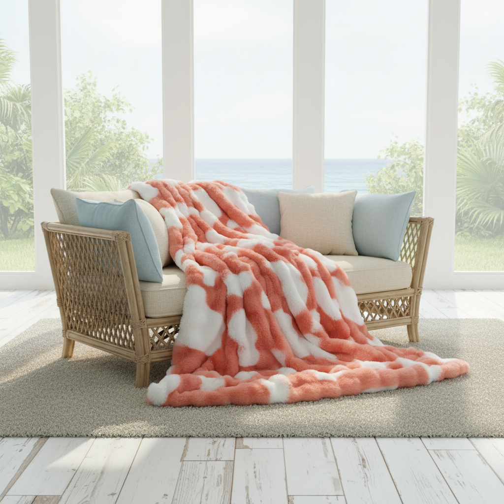 Bubble Faux Fur Blanket