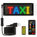 Programmable LED Sign Devil Eyes Display for Windshield with Customizable DIY Scrolling Text Patterns Animations