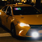 Programmable LED Sign Devil Eyes Display for Windshield with Customizable DIY Scrolling Text Patterns Animations