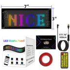 Programmable LED Sign Devil Eyes Display for Windshield with Customizable DIY Scrolling Text Patterns Animations