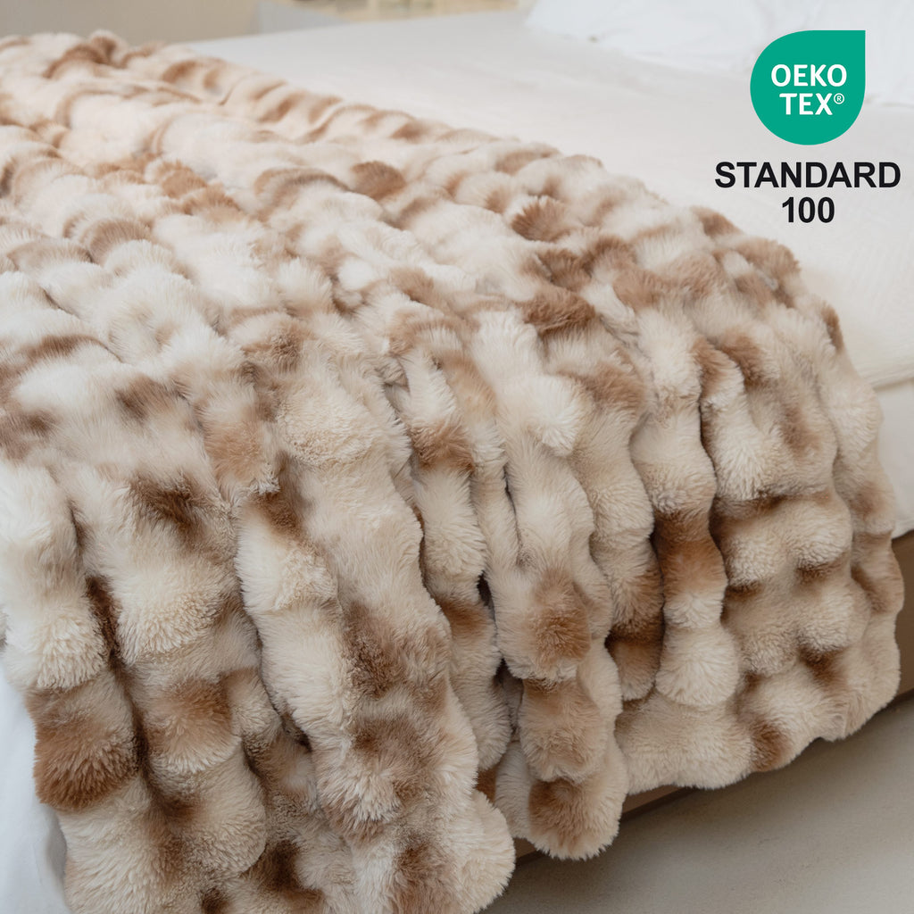 Bubble Faux Fur Blanket