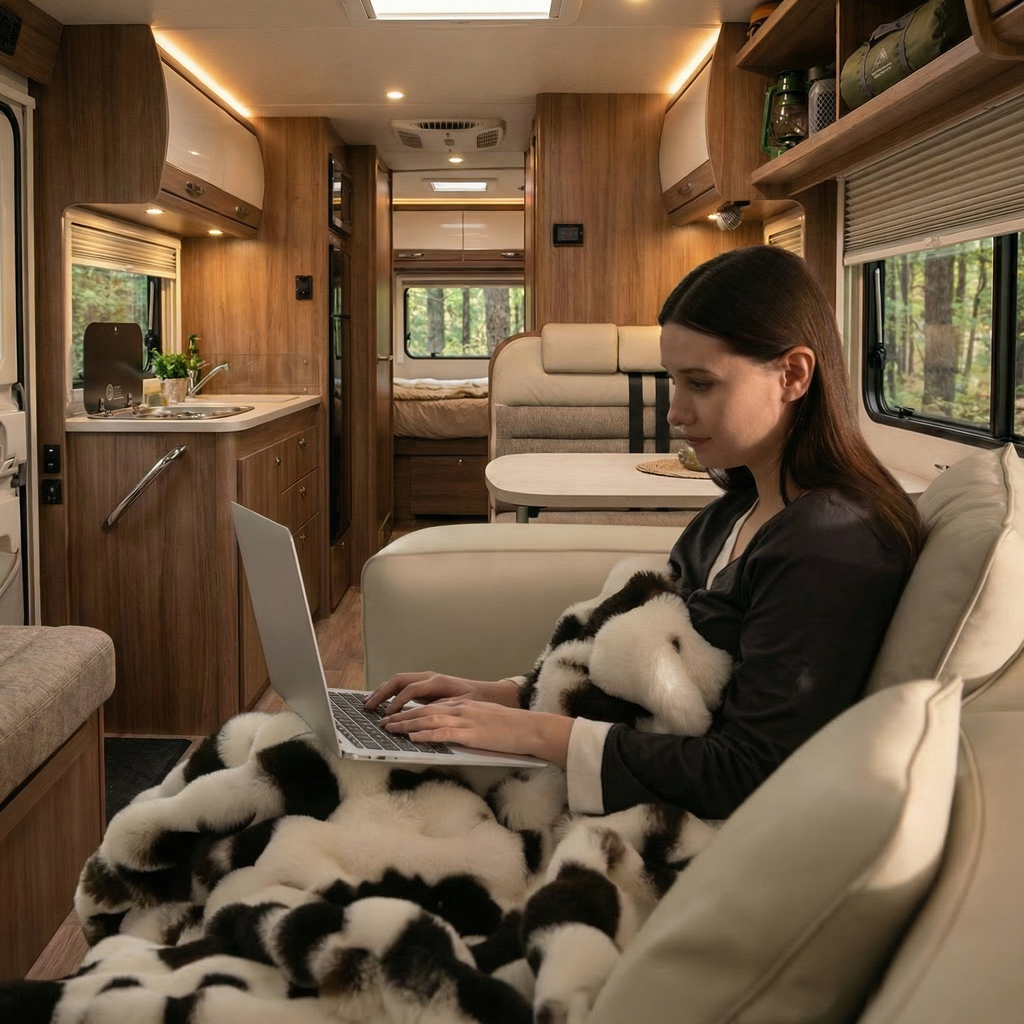 Bubble Faux Fur Blanket