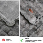 Bubble Faux Fur Blanket