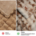 Bubble Faux Fur Blanket