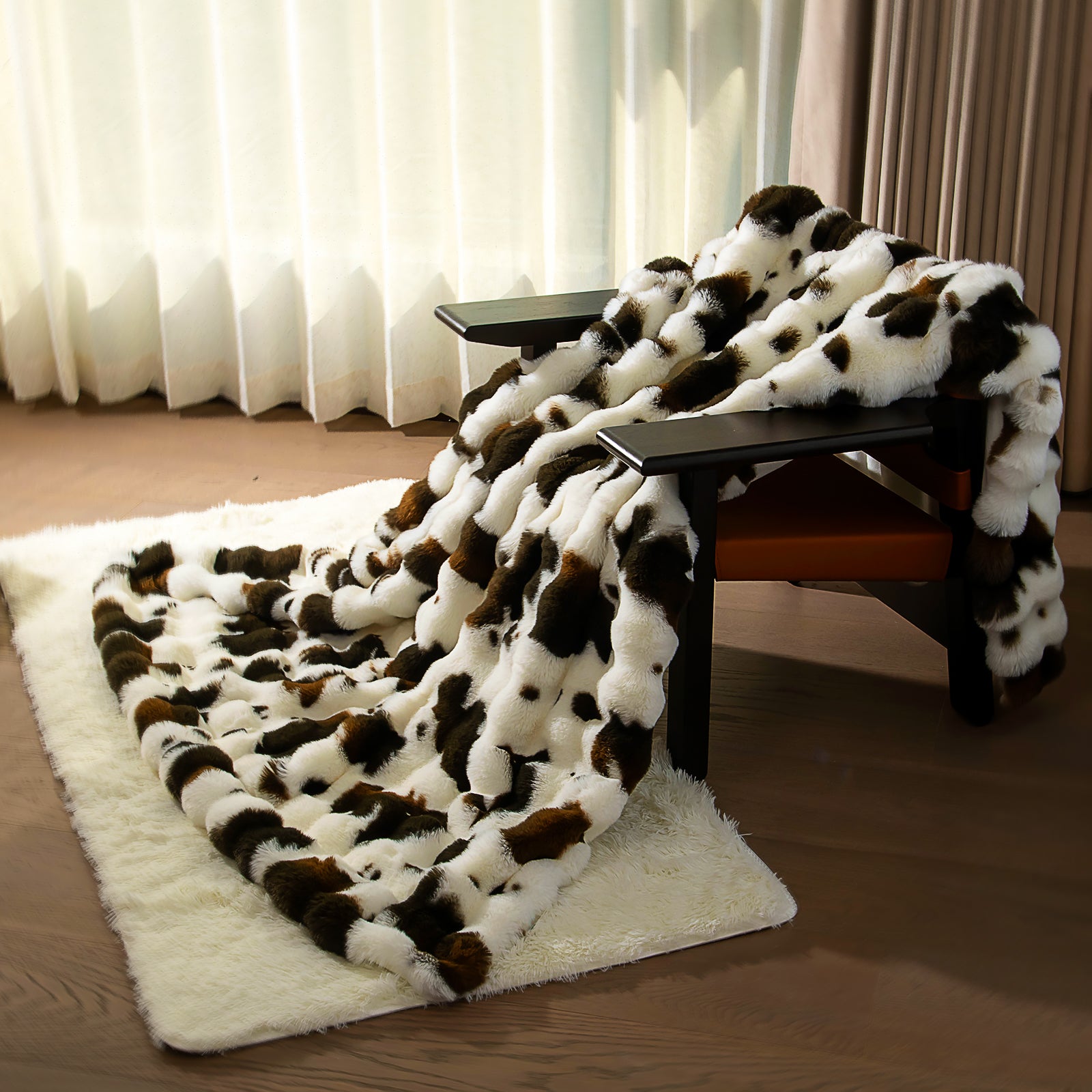 Bubble Faux Fur Blanket
