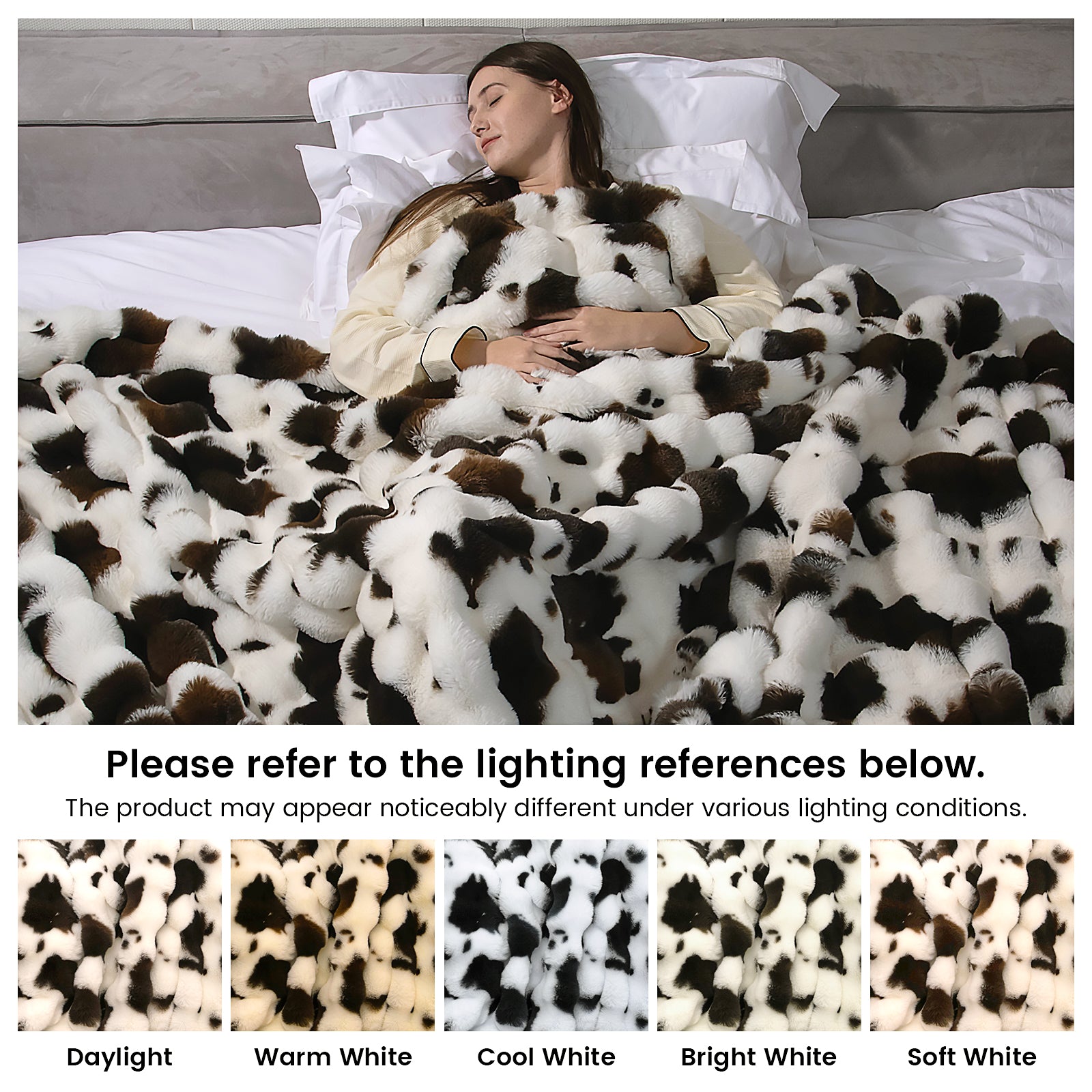 Bubble Faux Fur Blanket