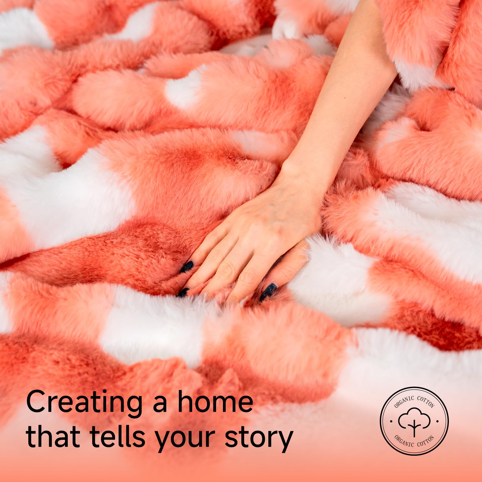 Bubble Faux Fur Blanket
