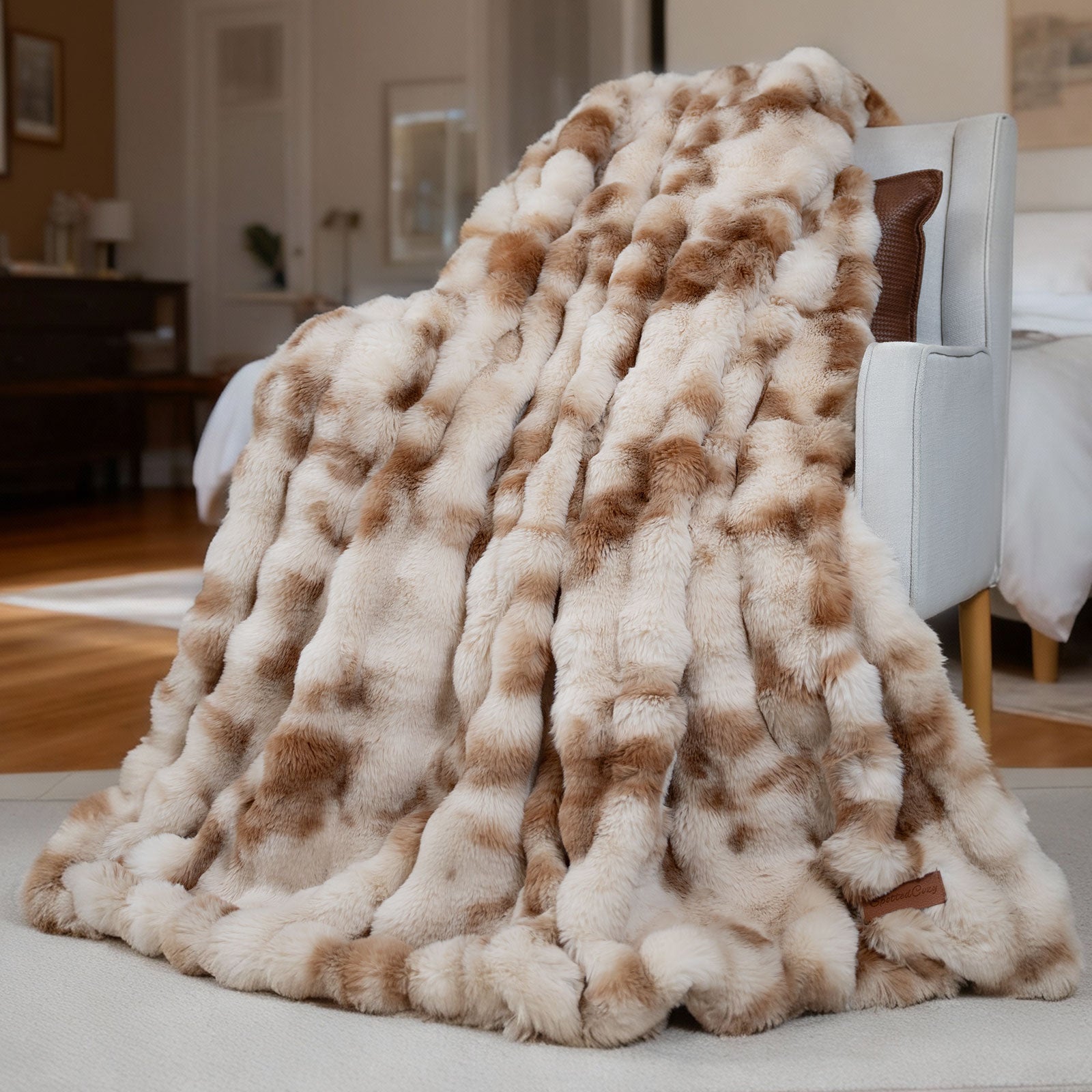 Bubble Faux Fur Blanket