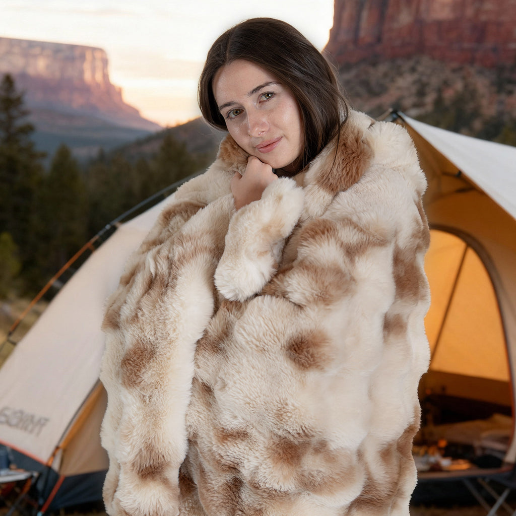 Bubble Faux Fur Blanket