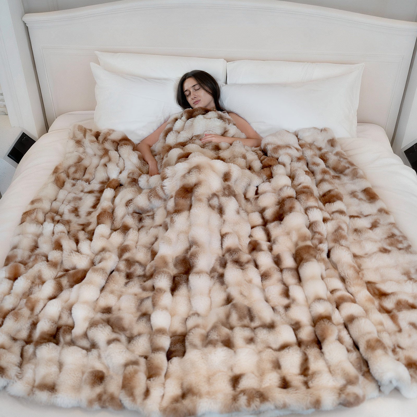 Bubble Faux Fur Blanket