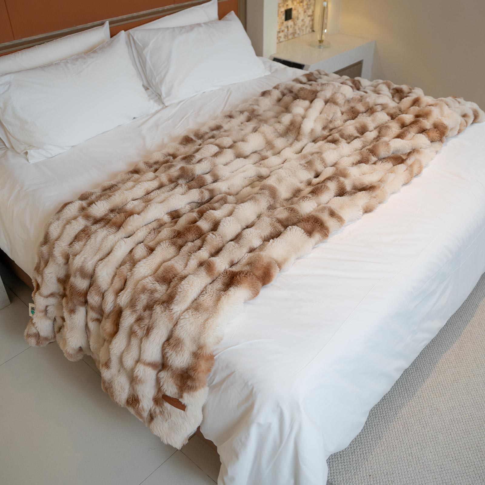 Bubble Faux Fur Blanket