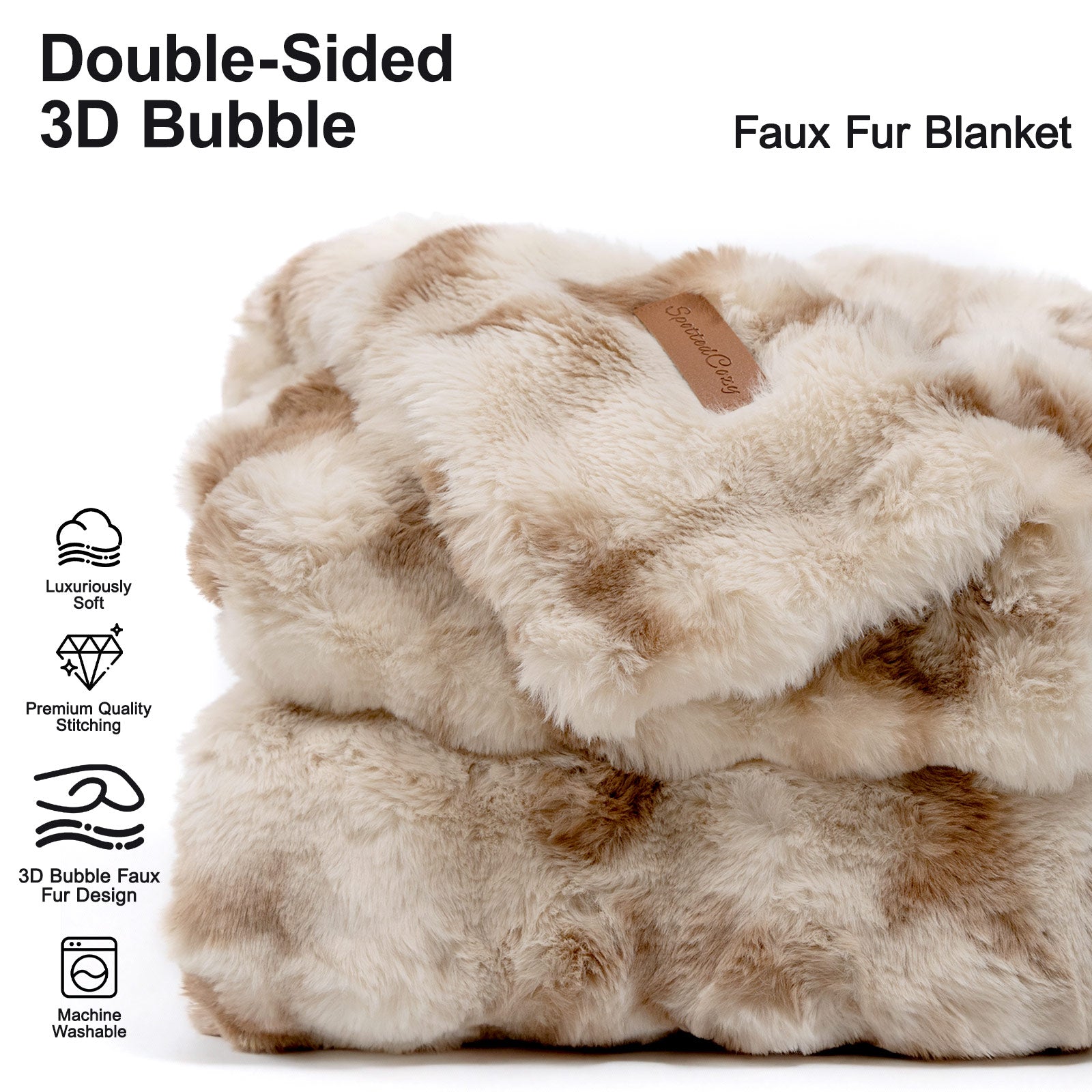 Bubble Faux Fur Blanket