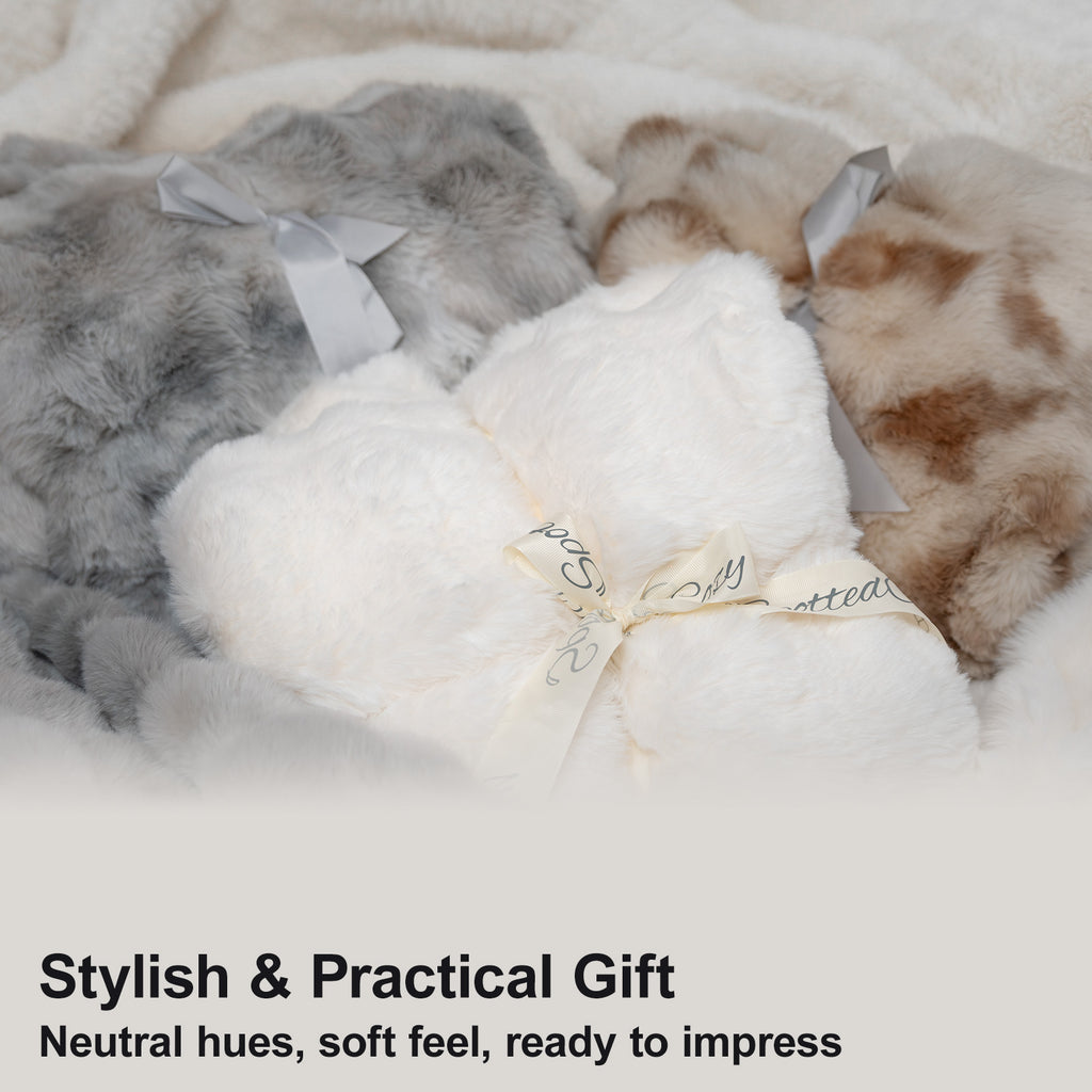 Bubble Faux Fur Blanket