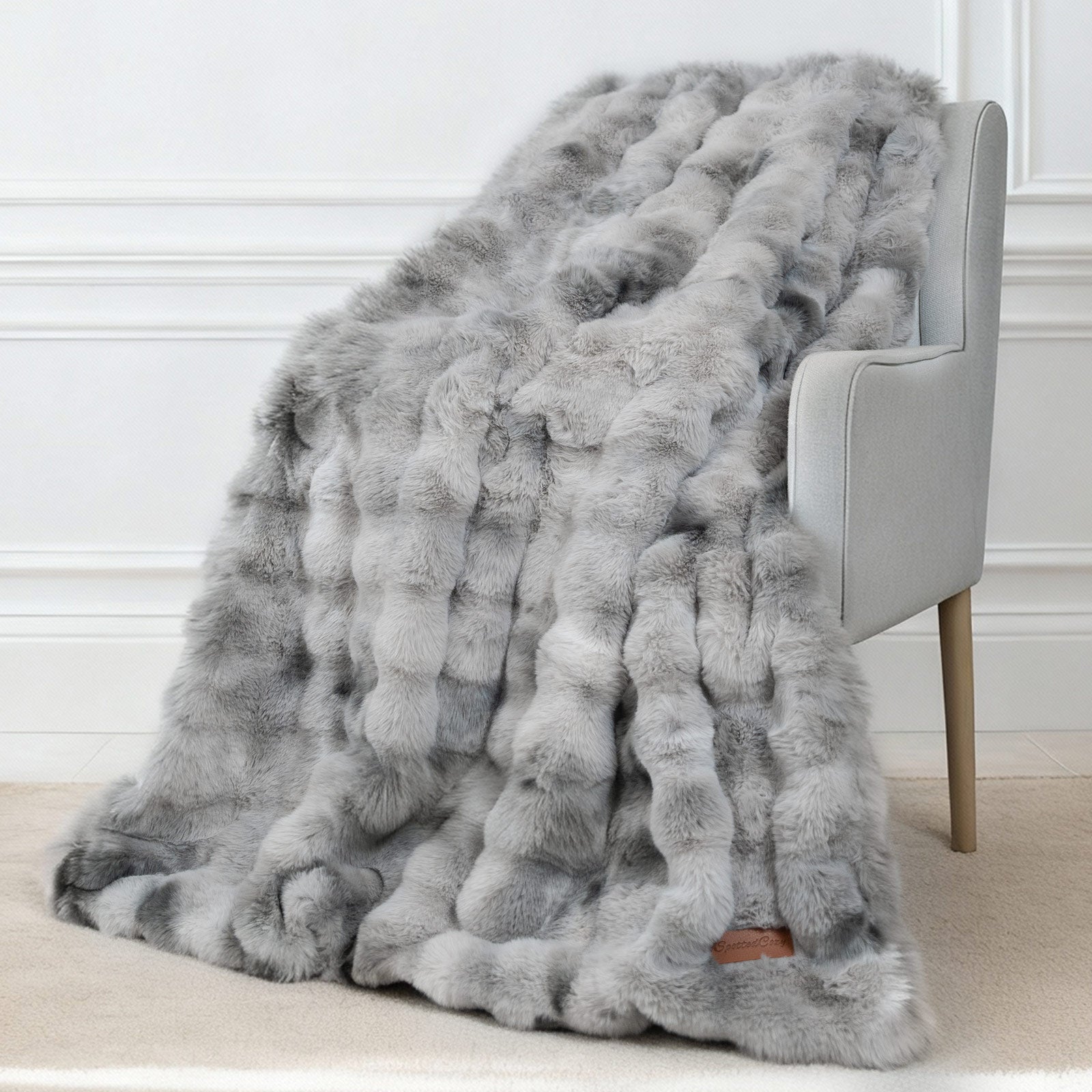 Bubble Faux Fur Blanket