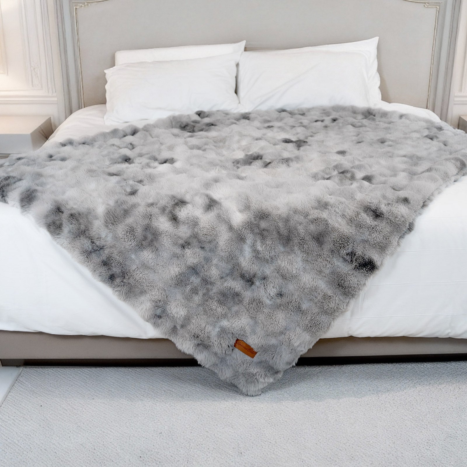 Bubble Faux Fur Blanket