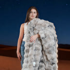Bubble Faux Fur Blanket