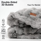Bubble Faux Fur Blanket