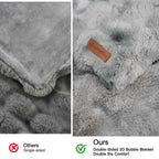 Bubble Faux Fur Blanket