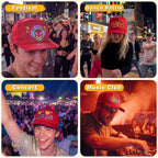 MasterAkoh Programmable LED Hat, DIY Customizable LED Scrolling Messages Display Light Up Hat