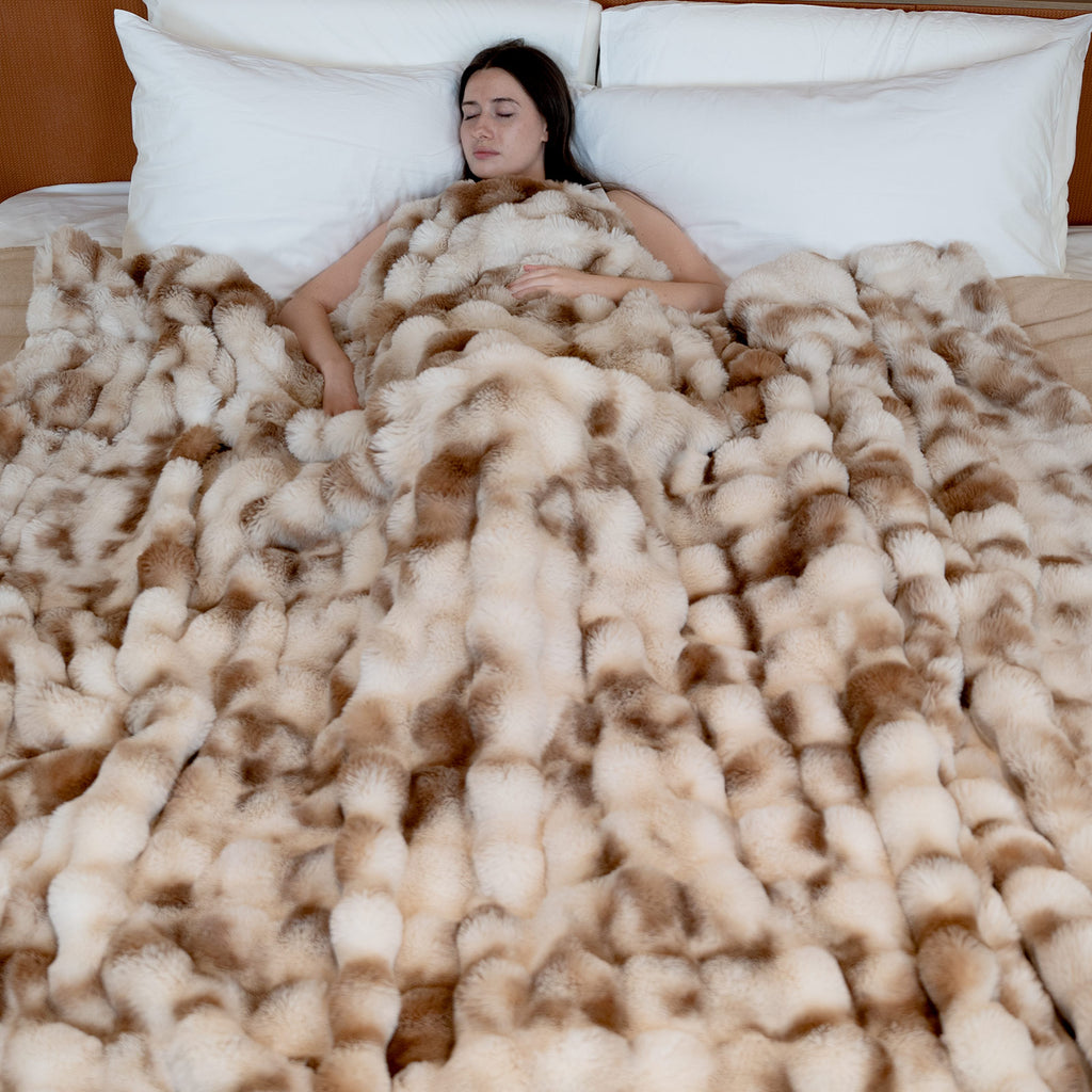 Bubble Faux Fur Blanket