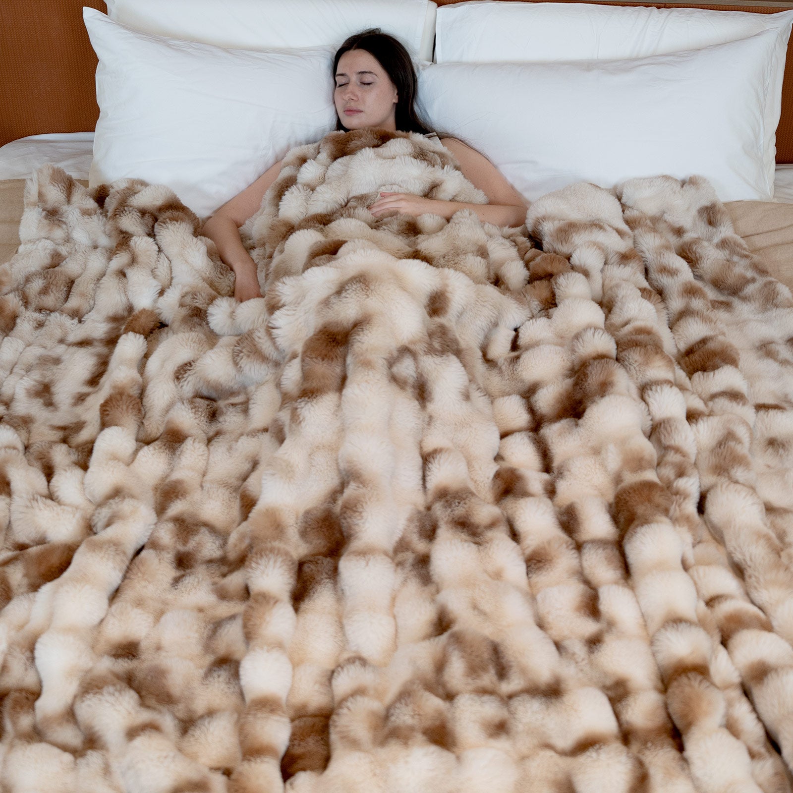 Bubble Faux Fur Blanket