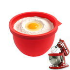 BPA-Free Food Grade Silicone Bowl Liner with Lid for Kitchenaid Stand Mixer Tilt-Head 4.5-5 Qt Salad Mixing Bowl, Thick Non-Stick Odor-Free, Ideal for Ice Cream Maker Baking Meal Prep