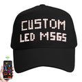 MasterAkoh LED Programmable Baseball Cap with Bluetooth App Control Scrolling Message Display Light Up Hat, Customizable Text Animation Pattern Display for Adult Unisex, Rechargeable Curved Brim