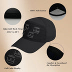 MasterAkoh LED Programmable Baseball Cap with Bluetooth App Control Scrolling Message Display Light Up Hat, Customizable Text Animation Pattern Display for Adult Unisex, Rechargeable Curved Brim