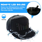MasterAkoh Programmable LED Hat, DIY Customizable LED Scrolling Messages Display Light Up Hat